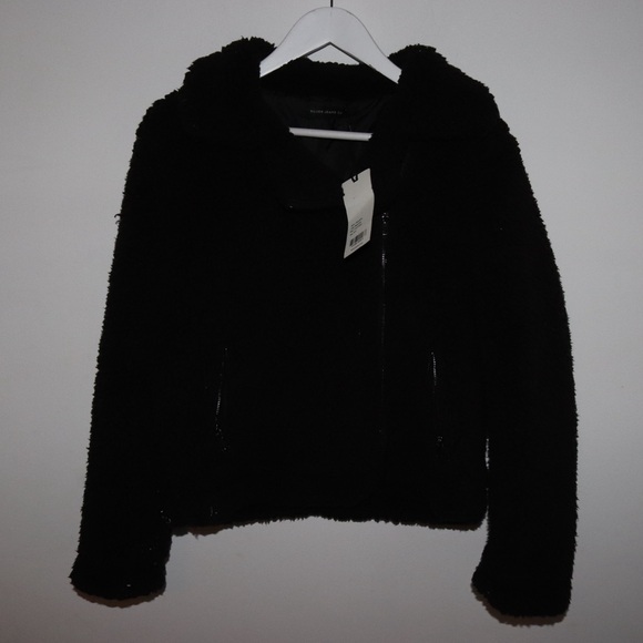 Silver Jeans Jackets & Blazers - Silver Jeans | fuzzy Sherpa moto jacket